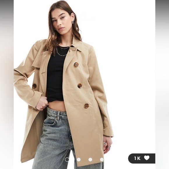 Michael Kors Jackets & Blazers - Michael Kors full button up collard belted ginger root trench coat  XL